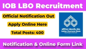 IOB LBO Recruitment 2025 Apply Online Form