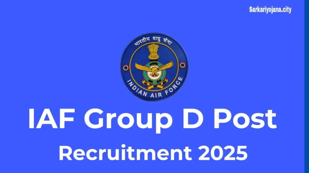 Indian Air Force Delhi Recruitment 2025 Apply Form Here
