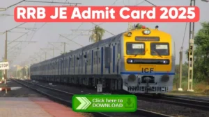 RRB JE CBT-2 City Intimation 2025 Check Details