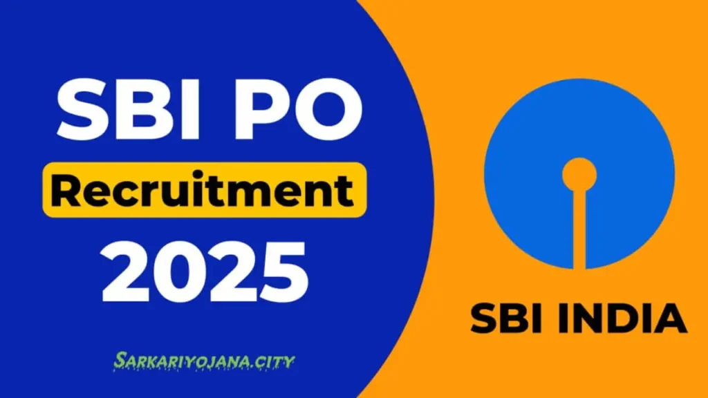 SBI PO Recruitment 2025 for 541 Probationary Officers