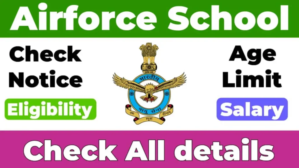 Air Force School Chandigarh Vacancy 2025