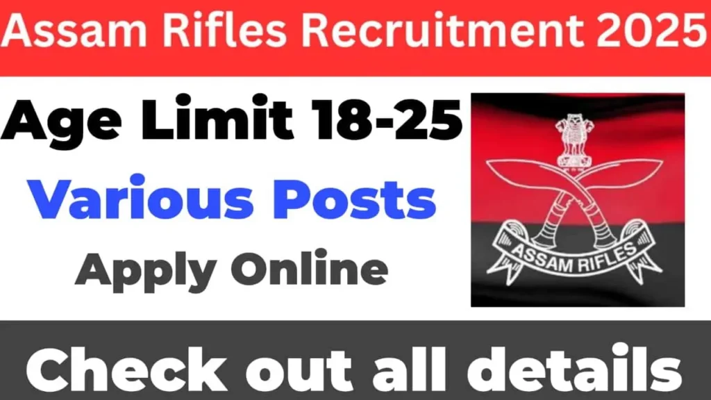 Assam Rifles Recruitment 2025