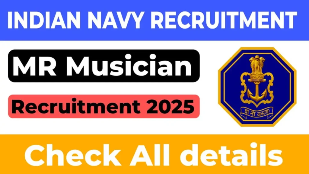 Indian Navy Agniveer MR Musician Recruitment 2025